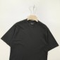 Replica Balenciaga 2024 SS back Sanskrit letter LOGO washed and worn to make old short sleeve T-shirt