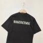 Replica Balenciaga 2024 SS back Sanskrit letter LOGO washed and worn to make old short sleeve T-shirt