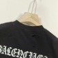 Replica Balenciaga 2024 SS back Sanskrit letter LOGO washed and worn to make old short sleeve T-shirt