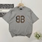 Replica Balenciaga 2024ss latest mud dyed old hand-painted worn BB short sleeve T-shirt