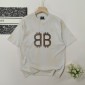 Replica Balenciaga 2024ss latest mud dyed old hand-painted worn BB short sleeve T-shirt