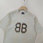 Replica Balenciaga 2024ss latest mud dyed old hand-painted worn BB short sleeve T-shirt