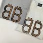 Replica Balenciaga 2024ss latest mud dyed old hand-painted worn BB short sleeve T-shirt