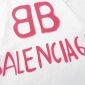 Replica Balenciaga BB back glow-in-the-dark graffiti short-sleeved T-shirt