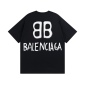 Replica Balenciaga BB back glow-in-the-dark graffiti short-sleeved T-shirt