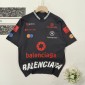 Replica Balenciaga 2024 SS multi-LOGO classic printed neckline embroidery readywear ground into old short-sleeved T-shirts