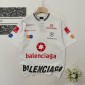 Replica Balenciaga 2024 SS multi-LOGO classic printed neckline embroidery readywear ground into old short-sleeved T-shirts