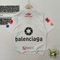 Replica Balenciaga 2024 SS multi-LOGO classic printed neckline embroidery readywear ground into old short-sleeved T-shirts