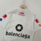 Replica Balenciaga 2024 SS multi-LOGO classic printed neckline embroidery readywear ground into old short-sleeved T-shirts