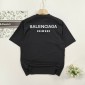 Replica Balenciaga 2024SS summer new water bottle letter LOGO short-sleeved T-shirt