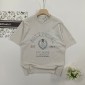 Replica Balenciaga 2024 SS 1917 Crown Wheat Print short sleeve T-shirt