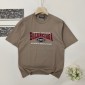 Replica Balenciaga 2024 SS Classic BB letter LOGO embroidered wash old short sleeve T-shirt