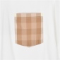 Replica Burberry classic chest plaid pocket short sleeve T-shirt