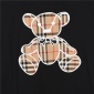 Replica Burberry teddy Bear gingham embroidered short sleeve T-shirt