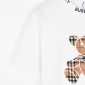 Replica Burberry teddy Bear gingham embroidered short sleeve T-shirt