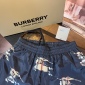 Replica Burberry Plaid Equestrian Rider Logo (EKD) printed inline drawstring shorts