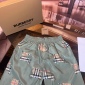 Replica Burberry Plaid Equestrian Rider Logo (EKD) printed inline drawstring shorts