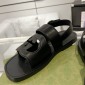 Replica GUCCI Double G hollow silver buckle sandals