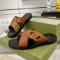 Replica GUCCI Double G cross slippers