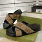 Replica Gucci couple bread cross slippers