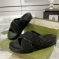 Replica Gucci couple bread cross slippers