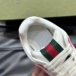 Replica GUCCI Re-Web series strap leather sneakers