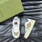 Replica GUCCI Re-Web series strap leather sneakers