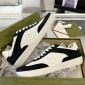 Replica GUCCI couple double G Leather finish casual shoes