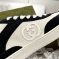 Replica GUCCI couple double G Leather finish casual shoes