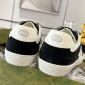 Replica GUCCI couple double G Leather finish casual shoes