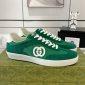 Replica GUCCI couple double G Leather finish casual shoes