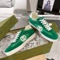 Replica GUCCI couple double G Leather finish casual shoes