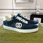 Replica GUCCI couple double G Leather finish casual shoes