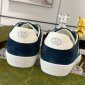 Replica GUCCI couple double G Leather finish casual shoes