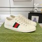 Replica Guccl vintage webbing couple canvas shoes to make old sneakers