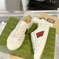 Replica Guccl vintage webbing couple canvas shoes to make old sneakers