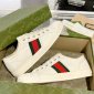 Replica Guccl vintage webbing couple canvas shoes to make old sneakers