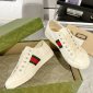 Replica Guccl vintage webbing couple canvas shoes to make old sneakers