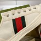 Replica Guccl vintage webbing couple canvas shoes to make old sneakers