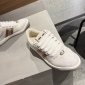 Replica GUCCI double G button Screener distressed sneakers