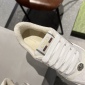 Replica GUCCI double G button Screener distressed sneakers