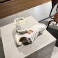 Replica GUCCI double G button Screener distressed sneakers