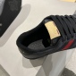 Replica GUCCI double G button Screener distressed sneakers