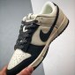 Replica NK Dunk Low Retro Lightning rice white black board shoes