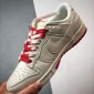 Replica NK Dunk Low Retro Sup rice white red 3M small double hook board shoes