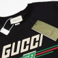 Replica GUCCI double G logo printed short sleeve Tshirt