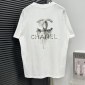 Replica Chanel 2024 new letter logo couple short sleeve T-shirt