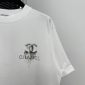 Replica Chanel 2024 new letter logo couple short sleeve T-shirt