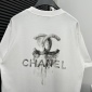 Replica Chanel 2024 new letter logo couple short sleeve T-shirt