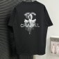 Replica Chanel 2024 new letter logo couple short sleeve T-shirt